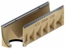 Latakas polimerbetoninis Sealin V 100 S 1m Nr. 10.0.2 su vamzdžio jungtimi DN110110 ištek 